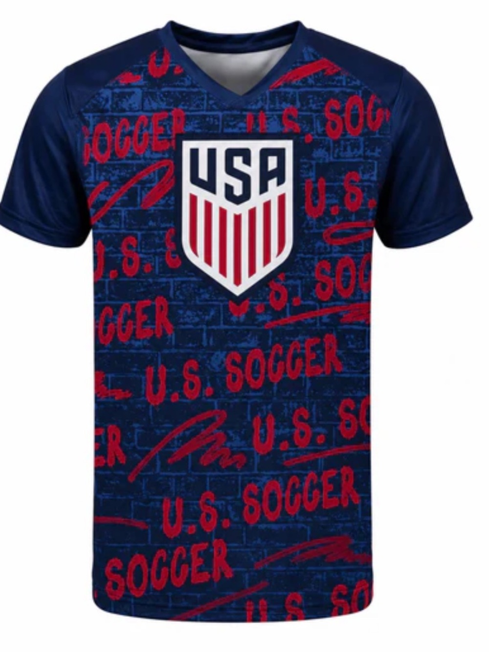 US Soccer Street Graffiti Performance T-Shirt NWT
